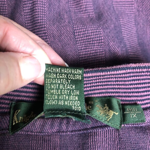 Knights Of Round Table Mens Purple Polo Shirt Size Big 1X Classic Casual Wear - Picture 4 of 7